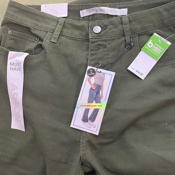 High Rise Button-Fly Flared-Leg Jeans NWT - Picture 7 of 10